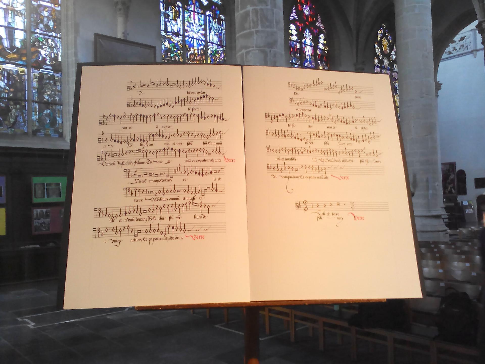 Libro corale Missa Maria zart di Obrecht Libro corale Missa Maria zart di Obrecht