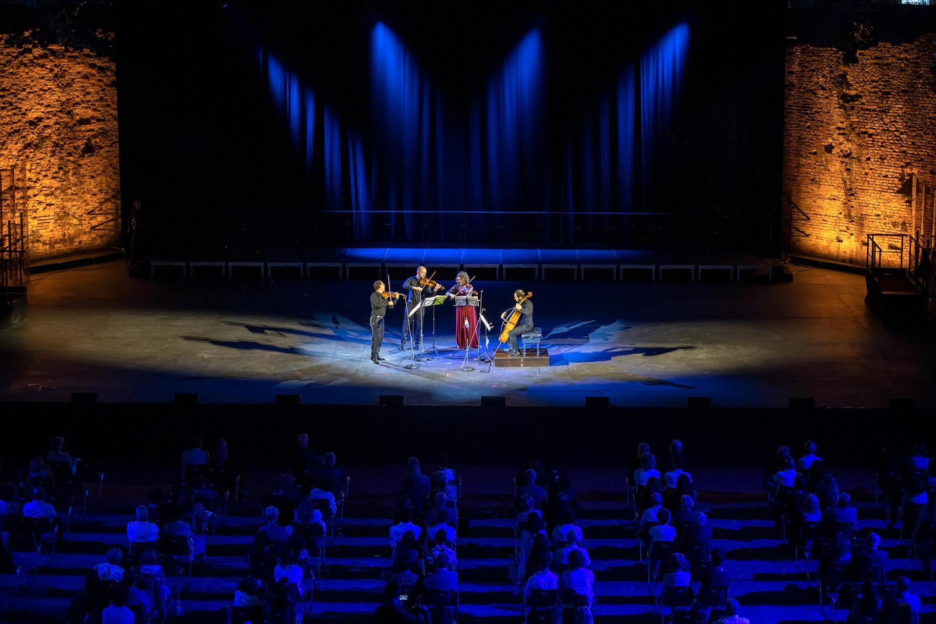 Il Quarteto Nous (Foto Luca Concas) Il Quarteto Nous (Foto Luca Concas)