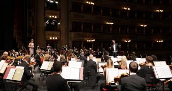 Gatti e l'Orchestra dell'Accademia Nazionale di Santa Cecilia (Foto Brescia e Amisano)