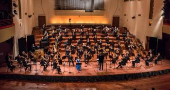 L'Orchestra Sinfonica Nazionale della Rai diretta da Marcello Rota (Foto Più Luce)