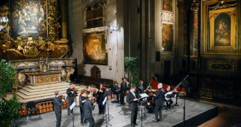 Ian Bostridge e la Cappella Neapolitana diretta da Florio (Foto Federico Zovadelli)